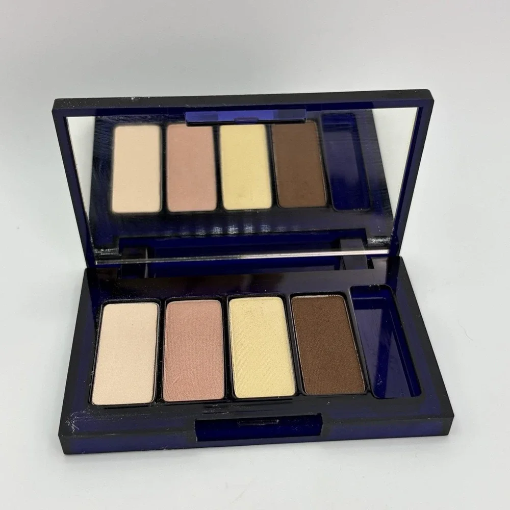 Estee Lauder Vintage Pure Color Eyeshadow Quad Ivory Box Lemon Square 4pc